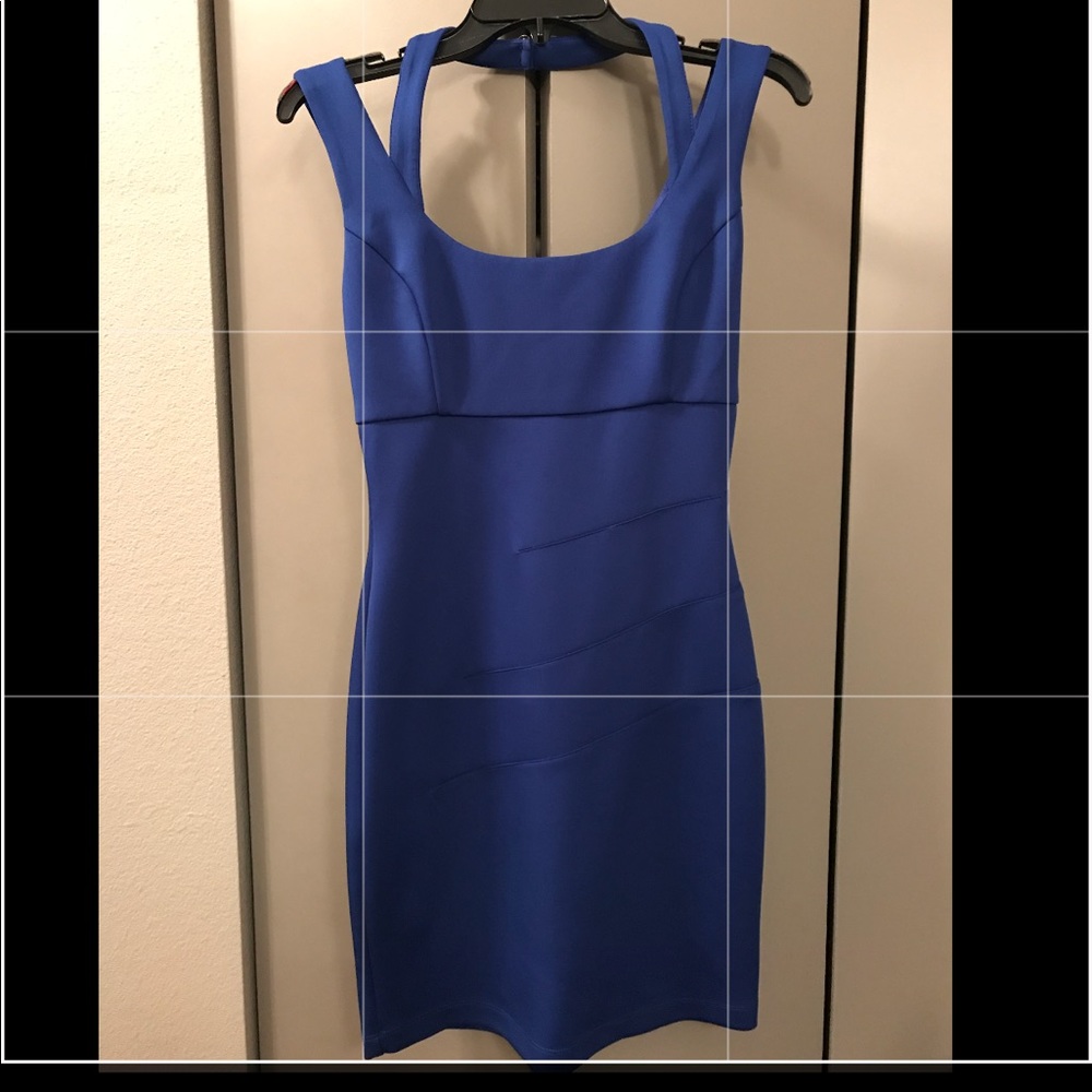 Blue cocktail dress